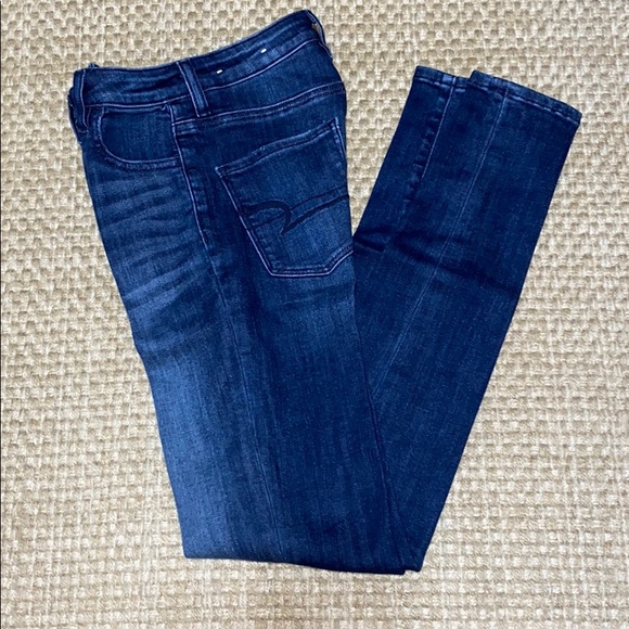 NWOT Juniors American Eagle Skinny Jeans Size 00 - Picture 2 of 8